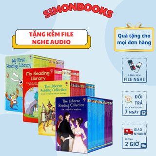 Sách nhập - usborne my first reading library - usborne xanh - đỏ- vàng - tím