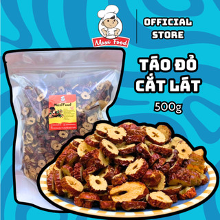500g táo đỏ cắt lát sấy khô maxifood