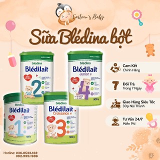 Sữa Bledilait số 1,2,3,4 của Pháp trọng lượng 900g, 800g