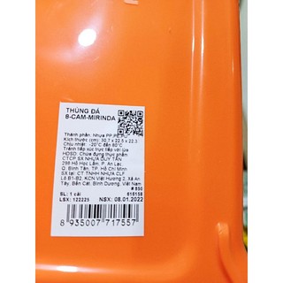 Thùng đá mini nhưạ Duy Tân 8L (Quà tặng Mirinda)