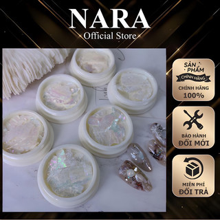 Xà trắng ánh trai ẩn móng -set xà cừ ánh trai trắng - xà cừ siêu mỏng ẩn gel, đắp bột chuyên dụng nail