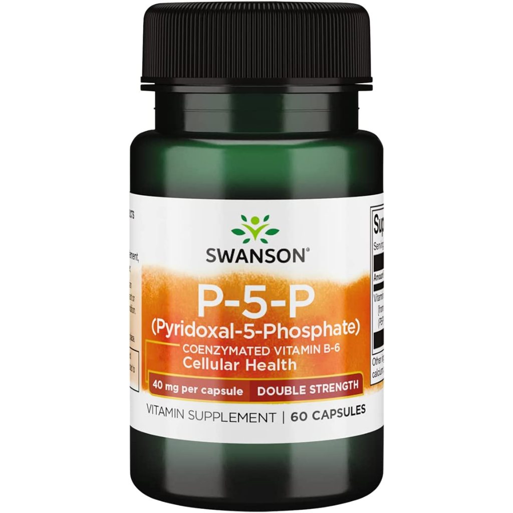 Swanson viên uống bổ sung vitamin B6, P-5-P 40mg dẫn truyền thần kinh 60 viên