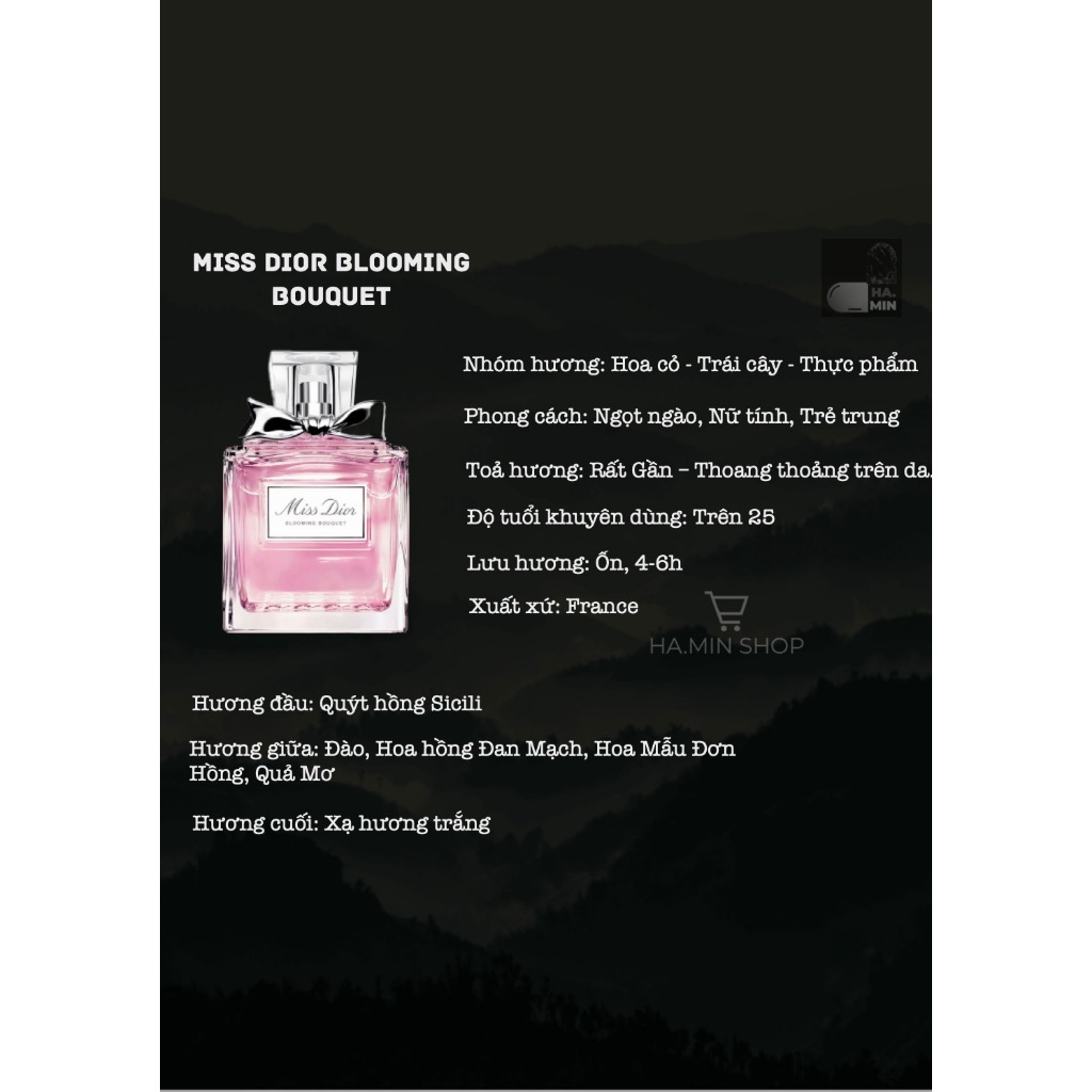 Nước Hoa Nữ Miss Dior Blooming Bouquet 100ML