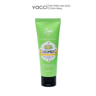 Sữa rửa mặt Dưa Leo VACCI Cho Da Khô Làm Sạch Sâu Trắng Da 100ml