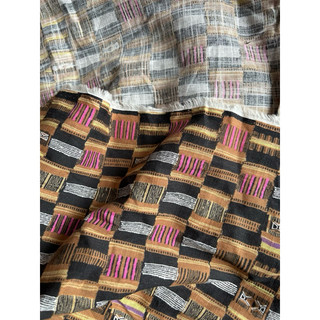 Vải linen gân xô ô vuông gạch phong cách vintage - khổ 1,5m
