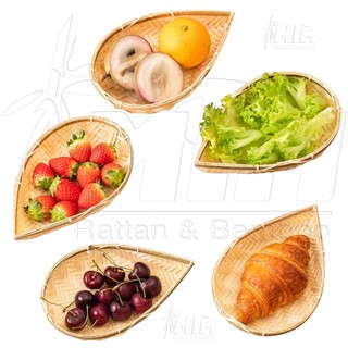Khay tre l Đĩa tre giọt nước - trang trí đồ ăn, trang trí sản phẩm.