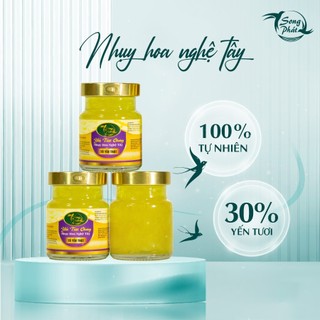 COMBO 6 hũ Tổ yến chưng Nhụy Hoa Nghệ Tây Saffron Song Phát nguyên chất mờ nám đẹp da