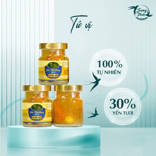 COMBO 6 hũ Tổ yến chưng Tứ Vị Song Phát nguyên vị bổ sung dinh dưỡng hỗ trợ tiêu hóa 70ml