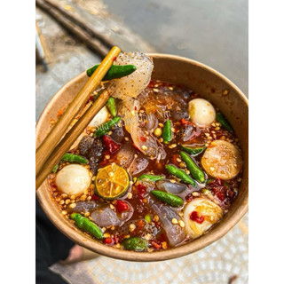 Sứa ngâm mắm nhỉ cà tắc - món ngon từ nha trang