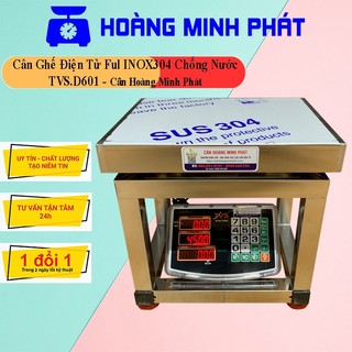 Cân điện tử 100kg 150kg 60kg - cân ghế ngồi tvs.d601 full inox304 chống nước. cân, tính tiền, ....