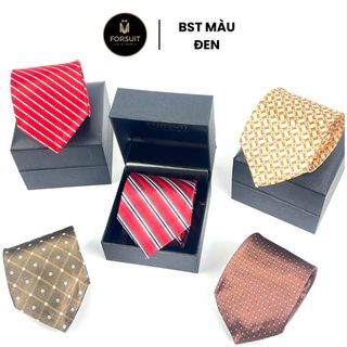 Cà vạt nam công sở, caravat polysilk bóng cao cấp bản trung 7cm - forsuit store