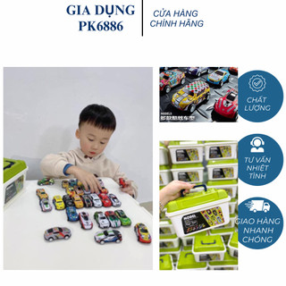 THÙNG 30 Xe Ô TÔ ĐỒ CHƠI cho bé siêu Combo kèm thùng đựng xe hàng loại 1