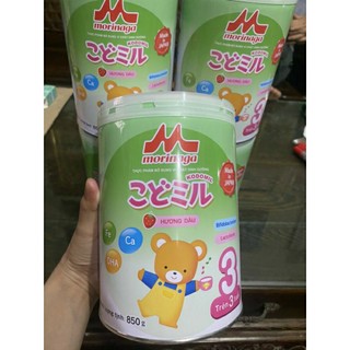 Sữa morinaga số 3 hương vani,dâu hộp 850g hạn 1/2025 dùng từ 3 tuổi trở lên