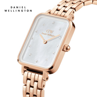 Đồng hồ nữ daniel wellington dây kim loại - 5 link quadro lumine 20x26mm dw00100620
