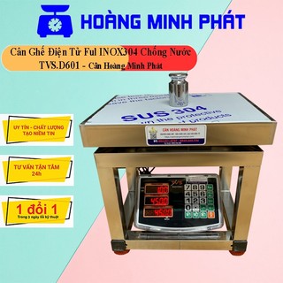 Cân ghế điện tử 150kg 100kg 60kg tvs - cân nông sản full inox304 chống nước