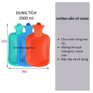 Túi chườm Nóng, Lạnh, cao su 2000cc