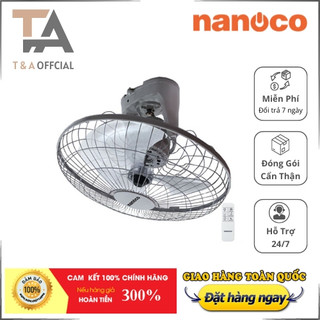 Quạt đảo trần Nanoco có remote NOF1603G-RC