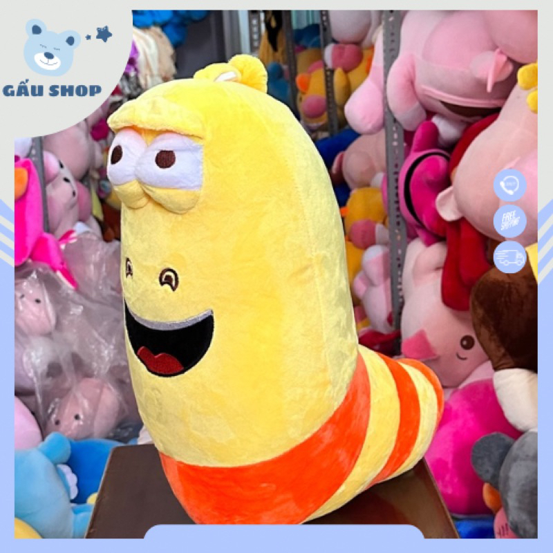 Gấu bông Sâu Larva tinh nghịch siêu cute hàng cao cấp mềm mịn - Gấu Shop