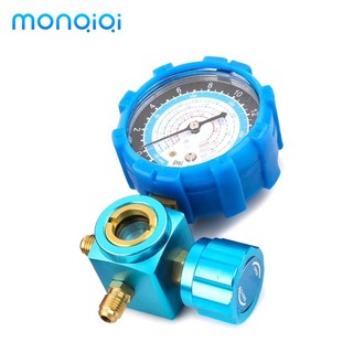 MONQIQI Đồng hồ đo nạp gas đơn, đồng hồ đo dầu để đo áp suất điều hòa và tủ lạnh, đồng hồ đo dầu nạp áp suất cao và thấp