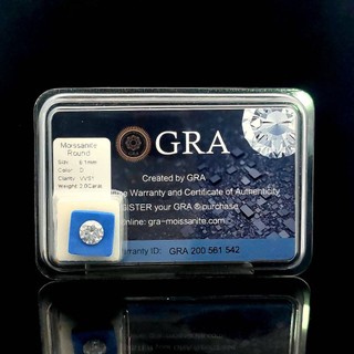Đá Moissanite Trắng Full Giấy Kiểm Định GRA Size 9ly-15ly