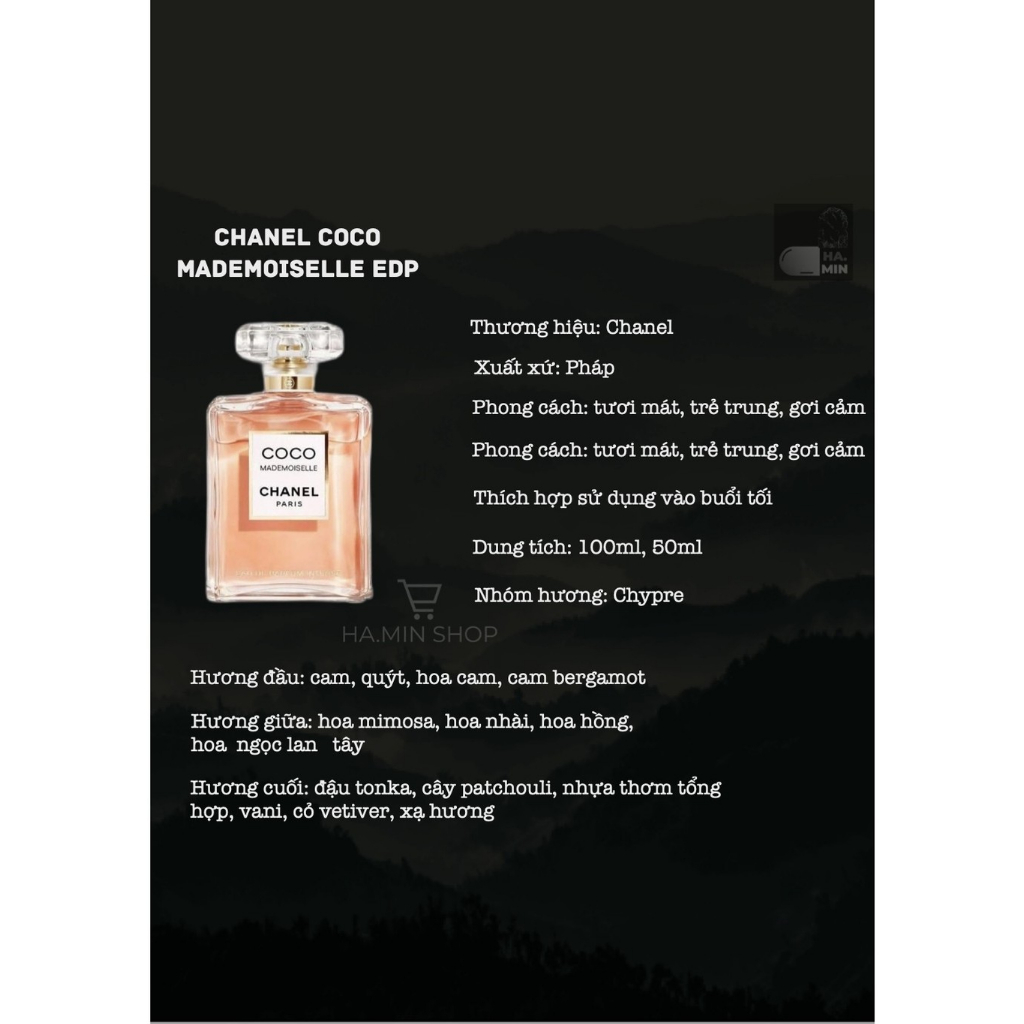 NƯỚC HOA CHANEL COCO MADEMOISELLE FULLBOX 100ML