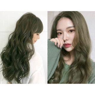 Thuốc nhuộm tóc màu Rêu vàng + kèm oxy trợ nhuộm | Annastyle Tự nhuộm tóc tại nhà dễ dàng