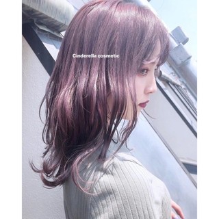 Thuốc nhuộm tóc màu Tím Baby violet + tặng kèm oxy và gang tay
