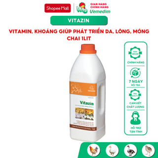 Vemedim Vitazin giảm rụng lông, chống cắn mổ, tăng sản lượng gia cầm, chai 1lit