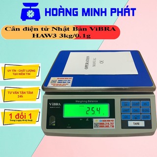 Cân điện tử nhật bản vibra haw 3kg 6kg 15kg 30kg. độ chính xác cao