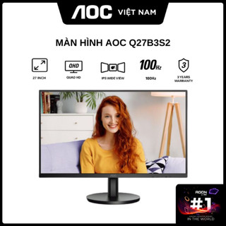 Màn hình aoc q27b3s2 27 inch - hàng chính hãng