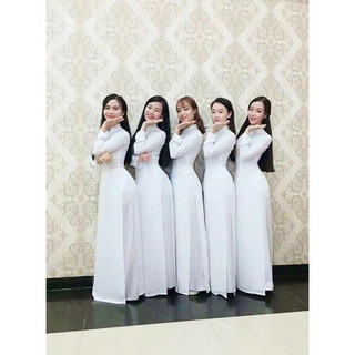{Hàng sẵn} ÁO DÀI HỌC SINH có Lót - ÁO DÀI ĐI LỄ + quần - Ảnh