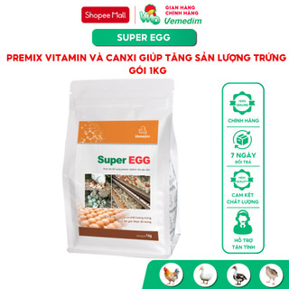 Vemedim SUPER EGG tăng sản lượng trứng, tăng chất lượng vỏ trứng, gói 1kg