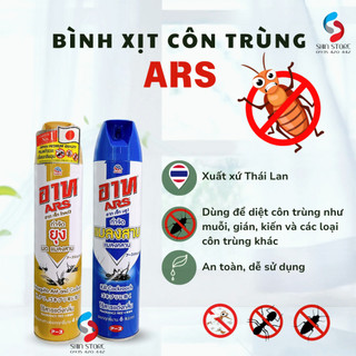Bình Xịt Côn Trùng ARS 600ml Thái Lan. Diệt Sạch Gián, Kiến, Muỗi Và Các Côn Trùng Khác