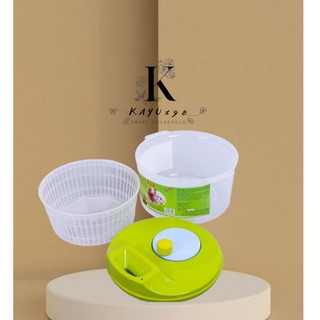 Rổ quay rau ly tâm ráo nước tức thì– rổ vắt rau sống trộn salat tiện lợi 3525