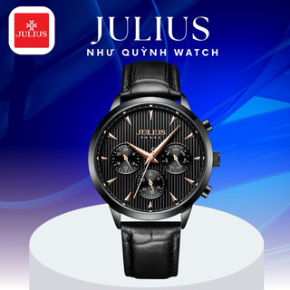 Đồng hồ nam jah-107d julius homme hàn quốc dây da