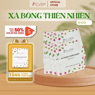 Combo Xà bông thiên nhiên Pơ Lang làm sạch, dưỡng da dạng túi đi du lịch 10 túi