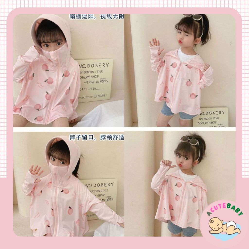 Áo chống nắng bé trai, bé gái, áo choàng chống tia UV thoáng mát cho bé acute