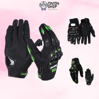 Găng Tay Xe Máy KAWASAKI - PROBIKER Có Gù Dài Ngón