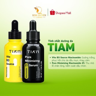 Serum Dưỡng Da Tiam (Vita B3 Source, Niacinamide Pore Minimizing, Hyaluronic Water Plumping) 40ml