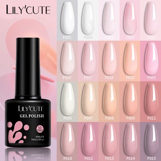 LILYCUTE Sơn Móng Tay gel uv 7ml Sơn Gel Màu Phổ Biến Cho Salon Tại Nhà Nail Art