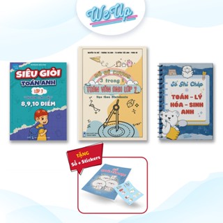 SÁCH - BỘ SÁCH LỚP 7 - COMBO 1: Sổ đề cương Toán Văn Anh lớp 7 + Siêu giỏi Toán Anh lớp 7