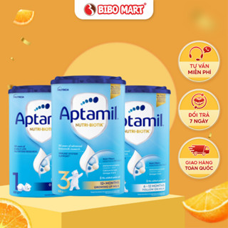  Sữa Bột Aptamil NutriBiotik Hỗ Trợ Phát Triển Toàn Diện Cho Bé Số 1 2 3 Tháng 800g - Bibo Mart 
