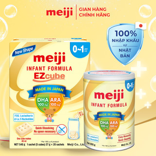 Combo 1 Hộp Sản Phẩm Dinh Dưỡng Công Thức Meiji Infant Formula EZcube Và 1 Hộp Meiji Infant Formula