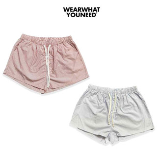  Quần đùi nữ WWYNSTU lưng chun cạp thấp quần short kate dày dặn 