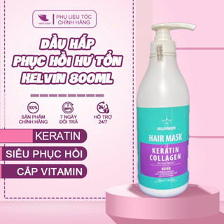 Dầu Hấp Tóc, Kem ủ Tóc Phục Hồi Hư Tổn Cao Cấp Dòng Chuyên Sâu Salon KELLVINNEW 800ml