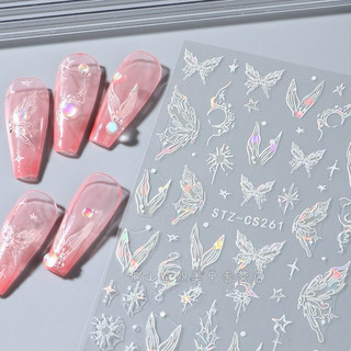 sticker bướm dán trang trí móng