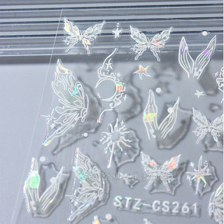 sticker bướm dán trang trí móng