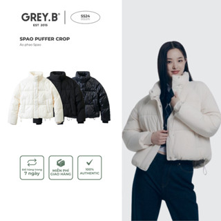 Áo Khoác Phao Spao Puffer Jacket GREYB Dáng Crop