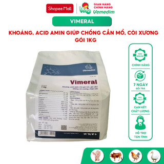 Vemedim VIMERAL thú y cung cấp khoáng, acid amin cho gia súc, gia cầm, gói 1kg