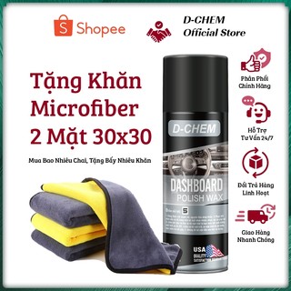 Phục Hồi Nhựa Nhám D-Chem [Chai Lớn 450ml] Chính Hãng Dưỡng & Đánh Bóng Nhựa Nhám Ô Tô Xe Máy